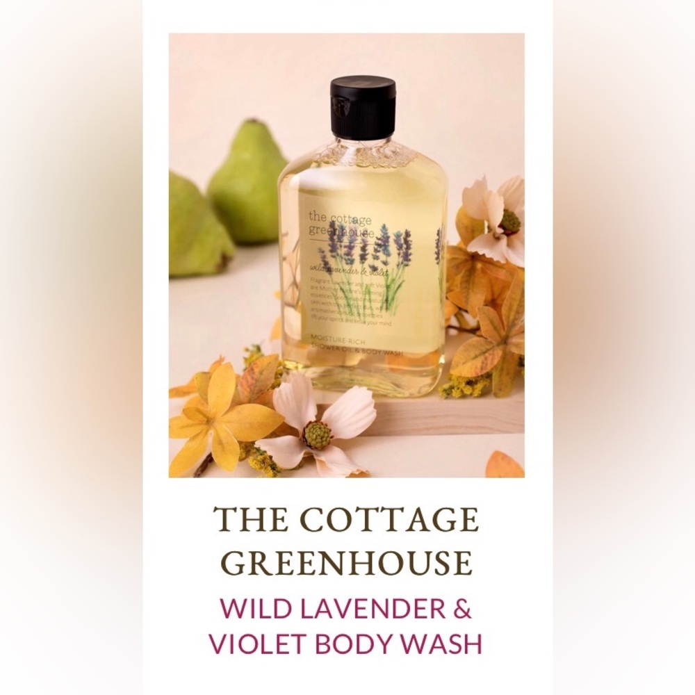The Cottage Greenhouse Wild Lavender & Violet Body Wash